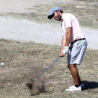 Daniel Berná durante una competición de este verano.