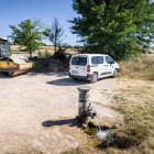 Trabajos de explanación y preparación del terreno para la embotelladora de Matamala.