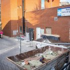 Las obras para un acceso directo de urgencias desde la calle Nicolás Rabal.
