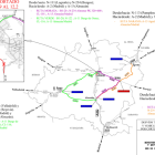 Mapa de los desvíos por los cortes al tráfico en la variante de Soria.