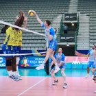 Olalla en una acción del partido ante Guaguas de la final de consolación de la Copa Ibérica.