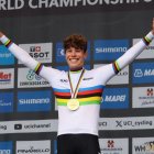 Iván Romeo, con orígenes sorianos, en el podio como campeón del mundo Sub 23.