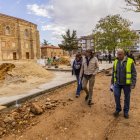 Visita a las obras del parque de Santa Clara.