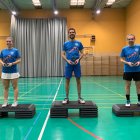 Víctor Ortega en el pódium del Circuito Provincial de Bádminton