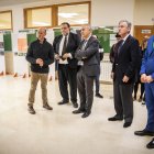 Visita de Antonio Largo al Campus junto al vicerrector José Luis Ruiz Zapatero.