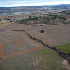 Imagen aérea del nuevo escenario para la práctica del motocross del Burgo de Osma.