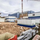 Detalle de las obras que se están ejecutando en el Hospital Santa Bárbara de Soria.