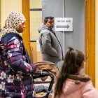 Reparto del cheque bebé en la Diputación de Soria.