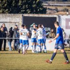 Los jugadores del Almazán celebran uno de los goles de la victoria de la pasada jornada ante el Villaralbo.