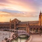La espectacular Plaza de España de Sevilla.