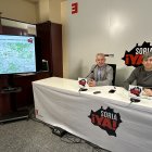 Los procuradores de Soria Ya, Ángel Ceña y Antonio Palomar.