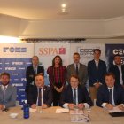 Representantes de las tres organizaciones empresariales que conforman la Red SSPA