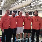 Los jugadores senior del CB Soria que competirán en Estella.