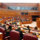 Votación en la segunda sesión del pleno de las Cortes de Castilla y León.