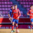 Danese y Mendibe forman la pareja de centrales del Numancia en las dos últimas jornadas.