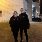 Las jugadoras del San José, Marina Rupérez y Zaira Gallardo.