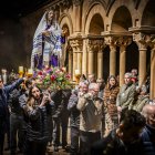 El Cristo recorrió los claustros de la Concatedral de San Pedro