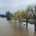 Desbordamiento en Garray esta mañana.