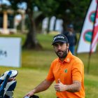 El golfista soriano Daniel Berná durante una competición.
