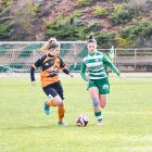 Una jugadora del San José durante un partido en Los Pajaritos.