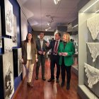Úrsula Sanz, Enrique Rubio, Benito Serrano y Yolanda de Gregorio, en la exposición.