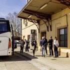 El primer autobús que hizo el servicio de Renfe de Madrid a Soria salió a las 8.30 y llegó a las 13.30 horas.