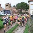 Los participantes en la prueba de Golmayo poco después de tomar la salida.