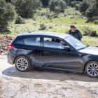 Dispositivo montado parando a un vehículo.