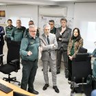 El ministro del Interior en su visita a la Comandancia de la Guardia Civil de Soria.