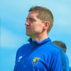 El entrenador del C.D. Teruel, Unai Mendía.