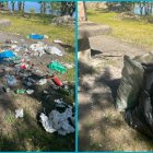 Antes y después en Herreros, junto al embalse de la Cuerda del Pozo.