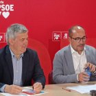 Javier Antón y Luis Rey en su comparecencia.