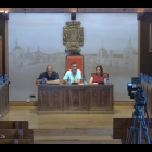 La corporación de El Burgo durante el Pleno.