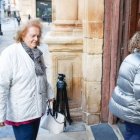 Rosario Bermudo a la llegada a los juzgados de Soria en octubre de 2024.