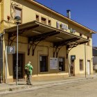 Fachada principal de la estación de Soria.