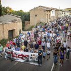 El pueblo salió a la calle para reivindicar la continuación de la infraestructura