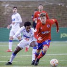 Numancia B y Almazán en el derbi de la pasada temporada.