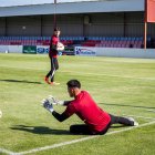 Jugadores del Numancia entrenando.