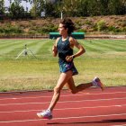Marta Pérez en un entrenamiento en Los Pajaritos.