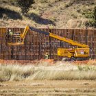 Operarios trabajando en las obras del Fuensaúco-Villar esta semana.