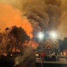 Zona de intervención de la BRIF de Lubia este jueves.