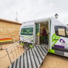 La furgoneta que traslada la banca móvil.