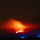 Vista de las una cabeza del fuego en Herradón de Pinares, a 16 de agosto de 2025, en Ojos-Albos, Ávila, Castilla y León (España). 