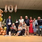 Pilar celebra su centenario con los suyos en la residencia Santa Cristina.