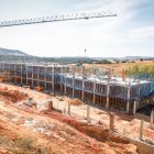 Estado actual de las obras de construcción del CAPI de Soria en Los Royales.