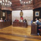 Concejales de El Burgo de Osma ene l pleno que se celebró ayer.