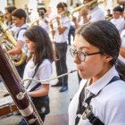 La banda inició su recorrido en la Plaza Mayor terminando con un concierto en Mariano Granados.
