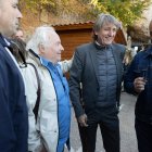 El secretario general del PSOECyL, Carlos Martínez,  tras el acto de recreación de hijo adoptivo de Machado en Soria.