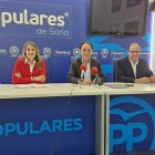 Rocío Lucas, Benito Serrano y Pedro Antonio Heras.