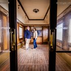 El interior del tren fue restaurando recuperando su diseño original